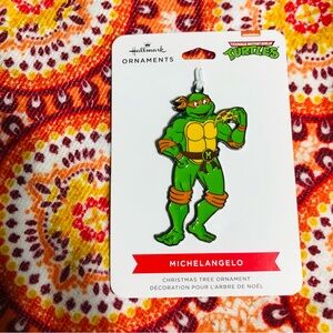 Hallmark Teenage Mutan Turtles MichelAngelo Metal Christmas tree ornaments